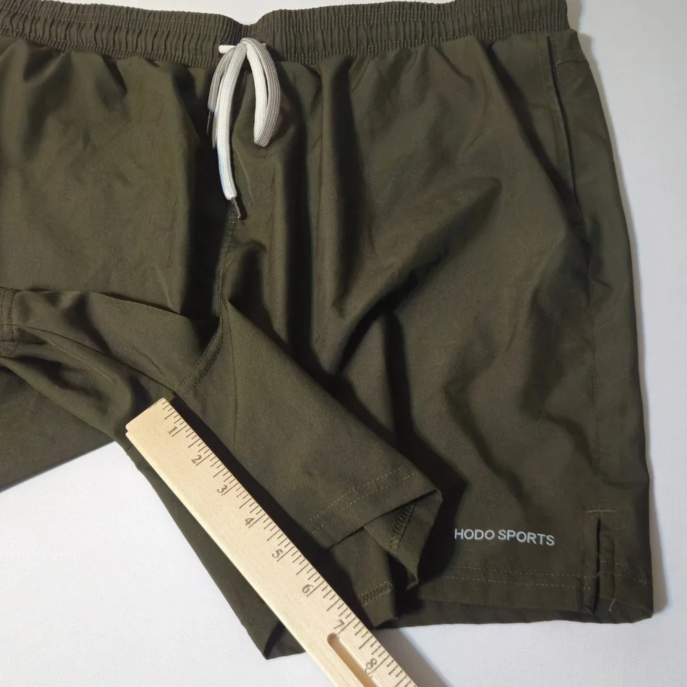 Hodo Sports Swim Trunks Men XXL Olive Green Athletic Board Shorts‎ Stretch